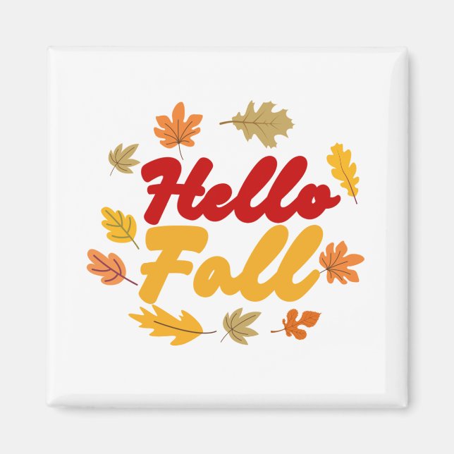 Hello Fall Magnet (Front)
