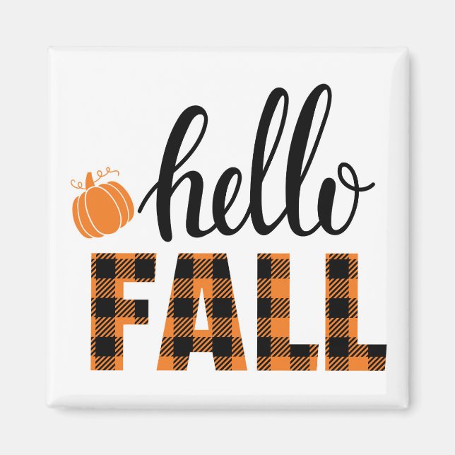 Hello Fall Magnet (Front)