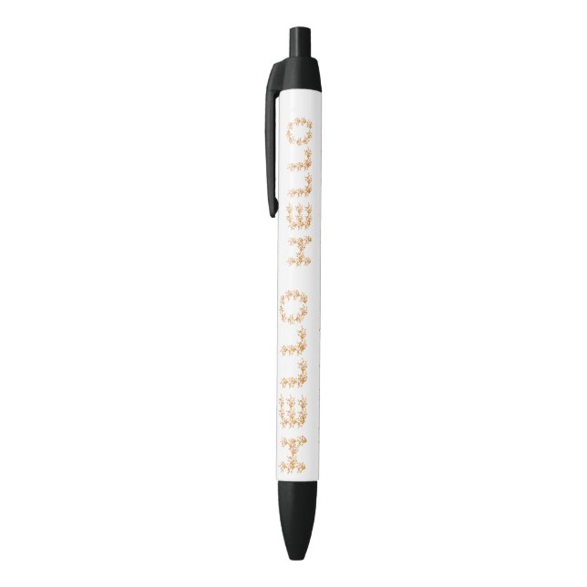 Hello Fall Minimalist Cute    Black Ink Pen (Top (Vertical))