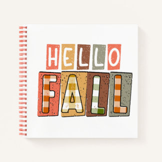 Hello Fall Notebook Design