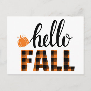 Hello Fall Postcard
