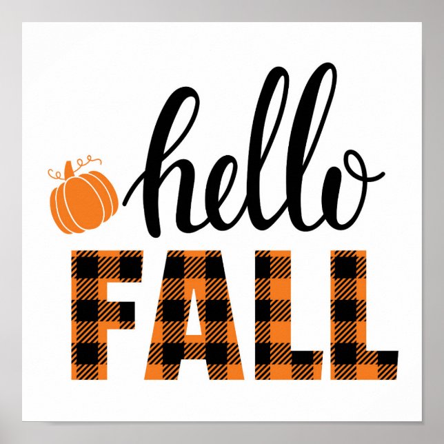Hello Fall Poster (Front)