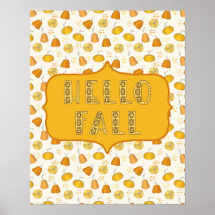 Hello Fall Poster