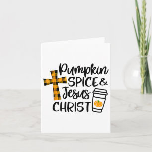 Hello Fall Pumpkin Spice And Jesus Christ Fall Chr Card