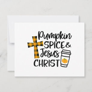 Hello Fall Pumpkin Spice & Jesus Christ Fall Chris Card