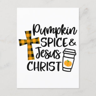 Hello Fall Pumpkin Spice & Jesus Christ Fall Chris Enclosure Card