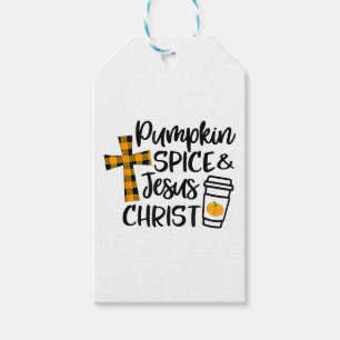 Hello Fall Pumpkin Spice & Jesus Christ Fall Chris Gift Tags