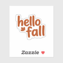 Hello Fall Sticker