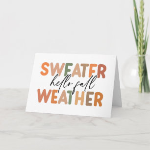 Hello Fall   Sweater Weather Card