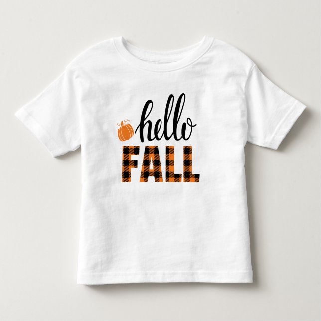 Hello Fall Toddler T-Shirt (Front)