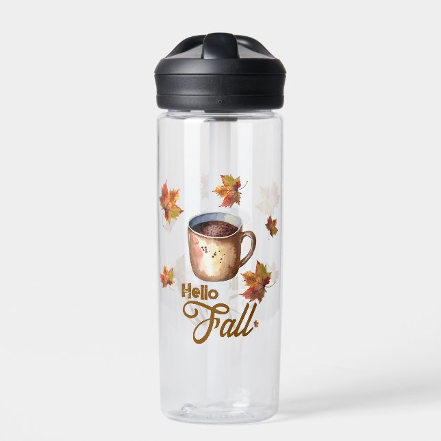 Hello fall water bottle (Front)