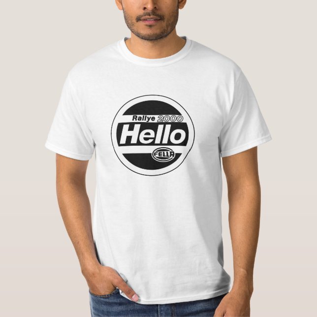Hello Fella Rally Lights T-Shirt (Front)