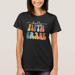Hello Fifth Grade Back to School 5th Grade Teacher T-Shirt