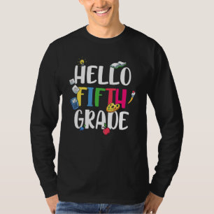 Hello Fifth Grade Cute 5th Grade T-Shirt