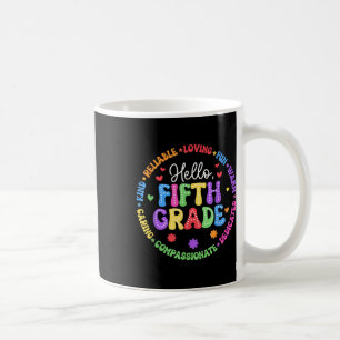 Hello Fifth Grade Team Groovy 5th Grade First Day Coffee Mug
