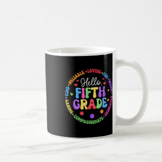 Hello Fifth Grade Team Groovy 5th Grade First Day Coffee Mug