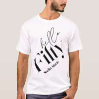 Hello fifty modern minimal elegant 50th birthday