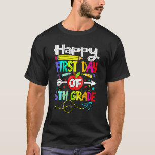 Hello First Day Of 5th Grade Back To School 2023 T-Shirt