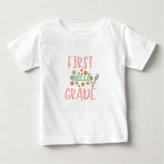 Hello First Grade Baby T-Shirt