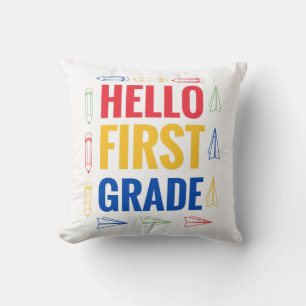 Hello First Grade Cushion
