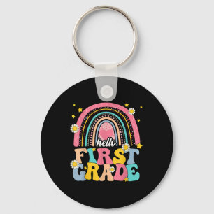 Hello First Grade Team 1st Grade Back To School Te Key Ring