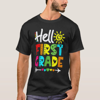 Hello First Grade Team 1st Grade Back To School Te T-Shirt