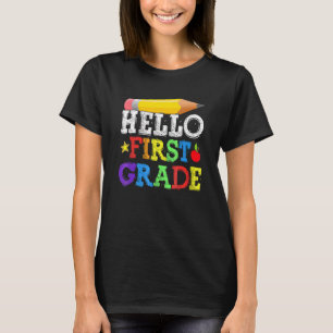 Hello First Grade Team 1st Grade Back To School Te T-Shirt