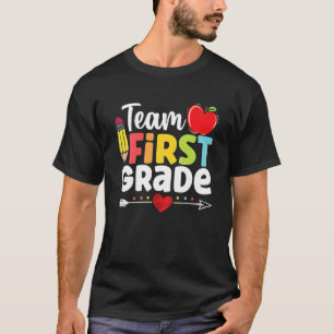 Hello First Grade Team 1st Grade Back To School Te T-Shirt