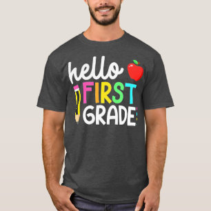 Hello First Grade Team 1st Grade Back to School Te T-Shirt