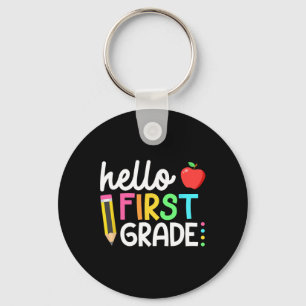 Hello First Grade Team 1st Grade Byck To School Te Key Ring