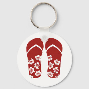 Hello Flip Flops Key Ring