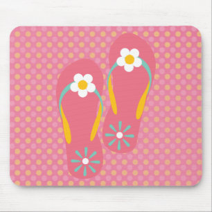 Hello Flip Flops Mouse Pad