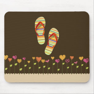Hello Flip Flops Mouse Pad