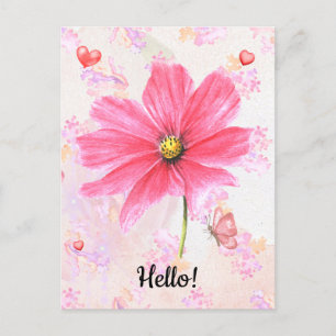 Hello Flower Postcard