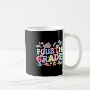 Hello Fourth 4th Grade Back To School Teacher Kids Coffee Mug