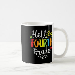 Hello Fourth 4th Grade Cute Back To School Coffee Mug