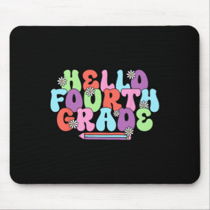 Hello Fourth Grade 4th Grade Teacher Girl Back To Mouse Pad