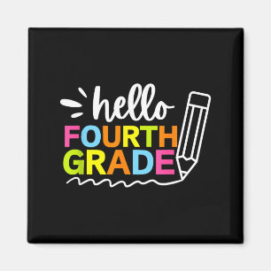 Hello Fourth Grade Back to School - Team 4th Grade Magnet