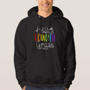 Hello Fourth Grade Back To School Team 4th Grade T Hoodie