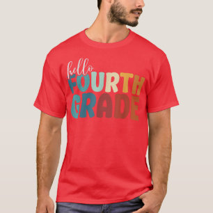 Hello Fourth Grade Boho Back To School Students Te T-Shirt