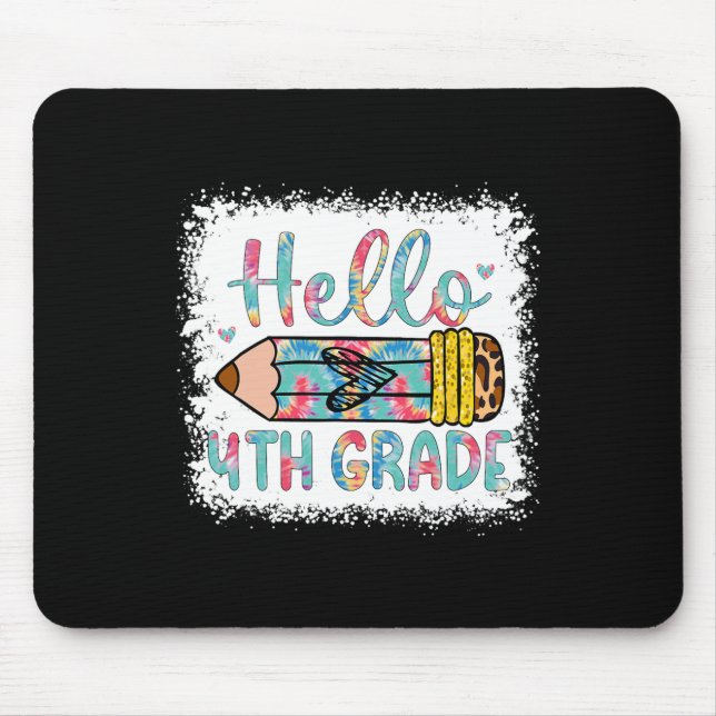 Hello Fourth Grade Ck To School 4th Grade Student  Mouse Pad (Front)