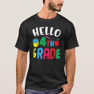 Hello Fourth Grade Cute 4th Grade T-Shirt