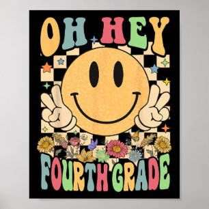 Hello Fourth Grade Teachers Student 4th Grade Byck Poster