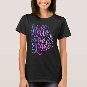 Hello Fourth Grade Team 4th Grade Back To School T T-Shirt