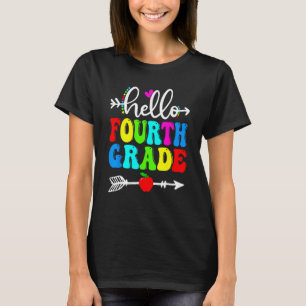 Hello Fourth Grade Team 4th Grade Back To School T T-Shirt