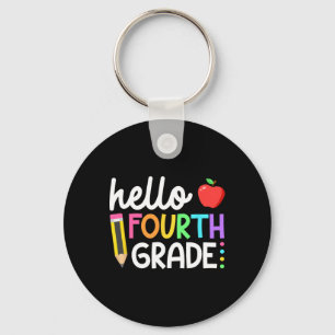 Hello Fourth Grade Team 4th Grade Byck To School T Key Ring