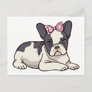 Hello Frenchie Puppy Dog French Bulldog Love Postcard