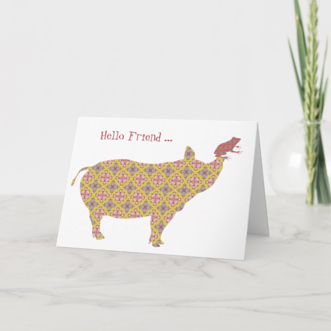 Hello Friend  Card (Front)