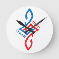 Hello Friends Simple Happy Greeting Design