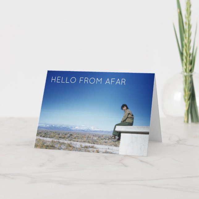 Hello From Afar Friendship Card (Front)